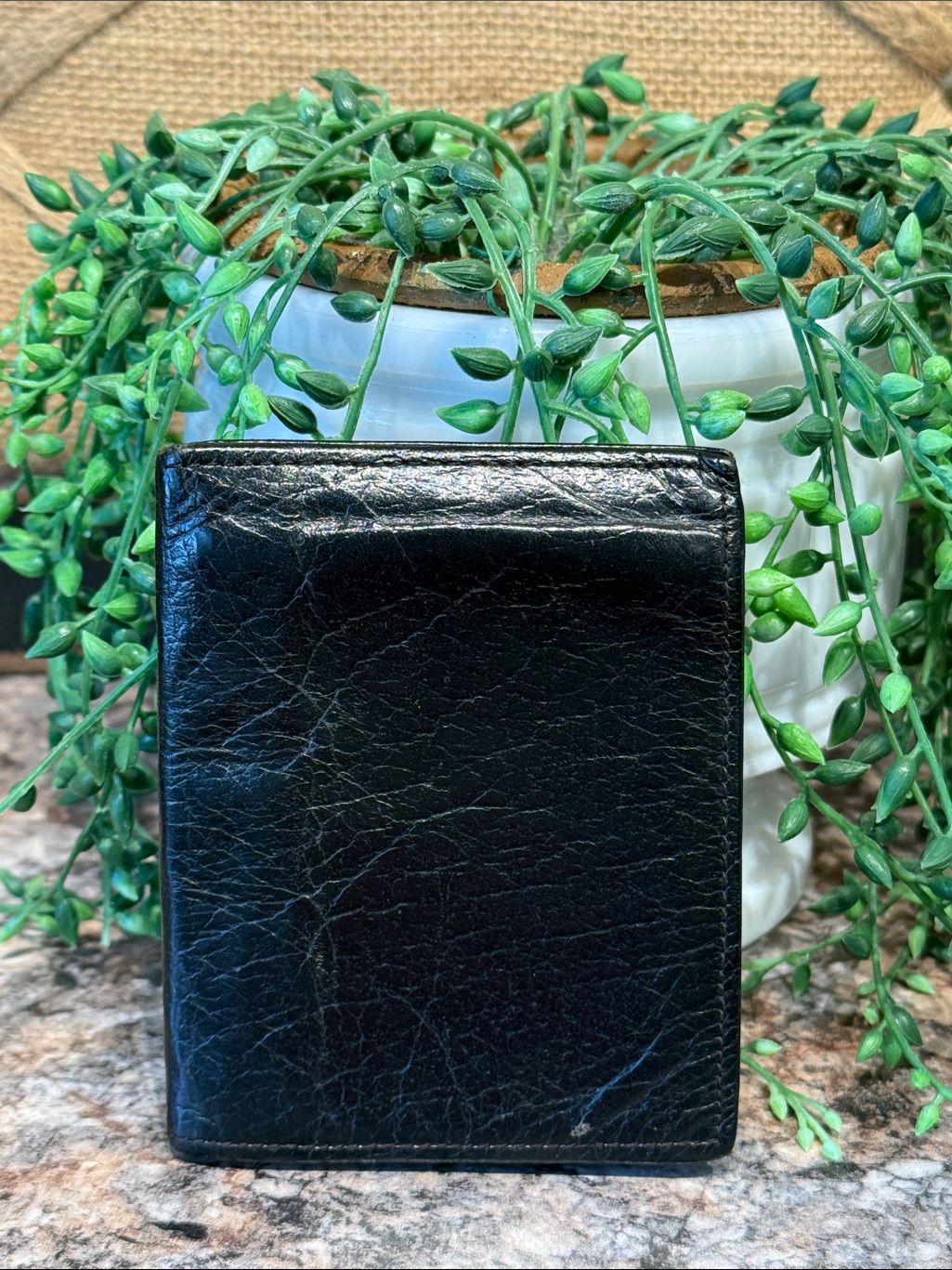 Vintage Justin Leather Bifold Wallet